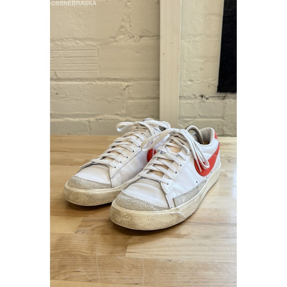 Nike Blazer Low '77 Vintage Habanero Red White Men's Size 10